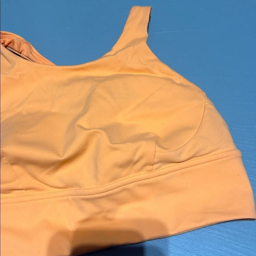 Lululemon Orange Wunder Train Longline Sports Bra (Size 8) - Picture 3 of 6